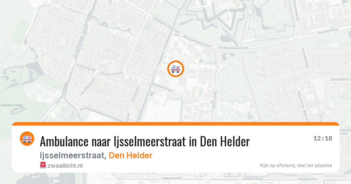 Ambulance naar Ijsselmeerstraat in Den Helder — 7 apr 2026