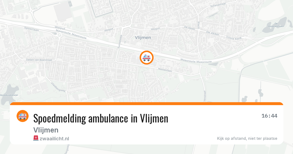 Spoedmelding ambulance in Vlijmen — 11 aug 2026