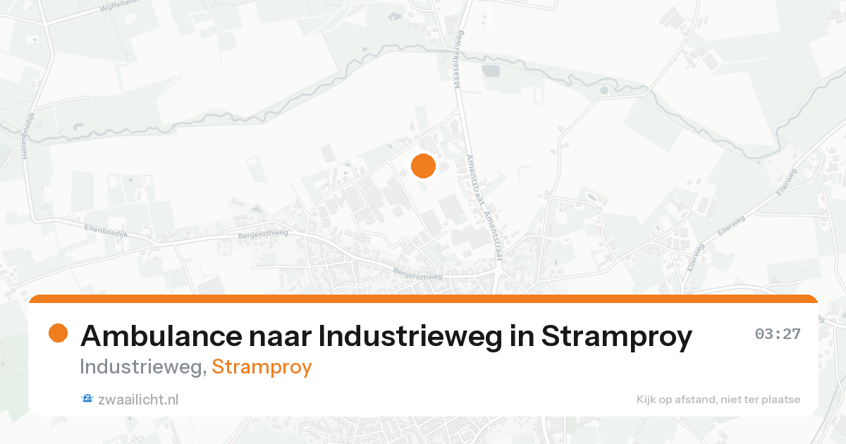 Ambulance naar Industrieweg in Stramproy — 23 aug 2026