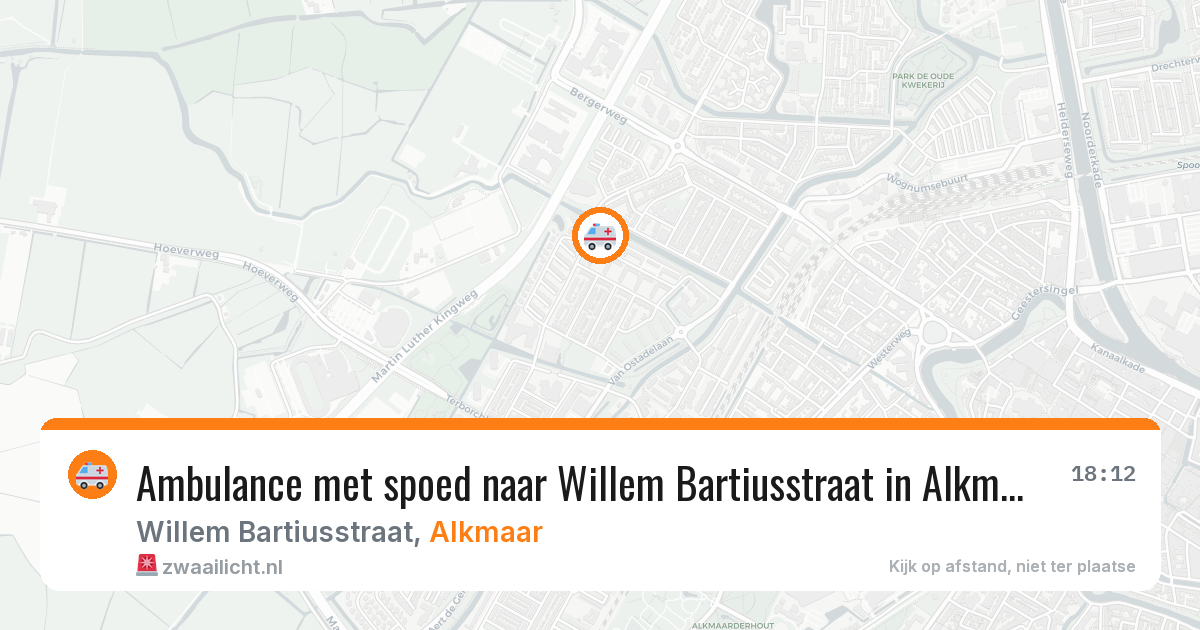 Ambulance met spoed naar Willem Bartiusstraat in Alkmaar — 30 apr 2026