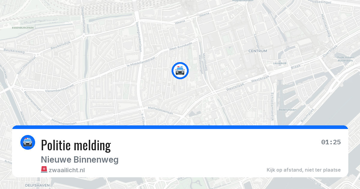 Politie melding — 1 jul 2026