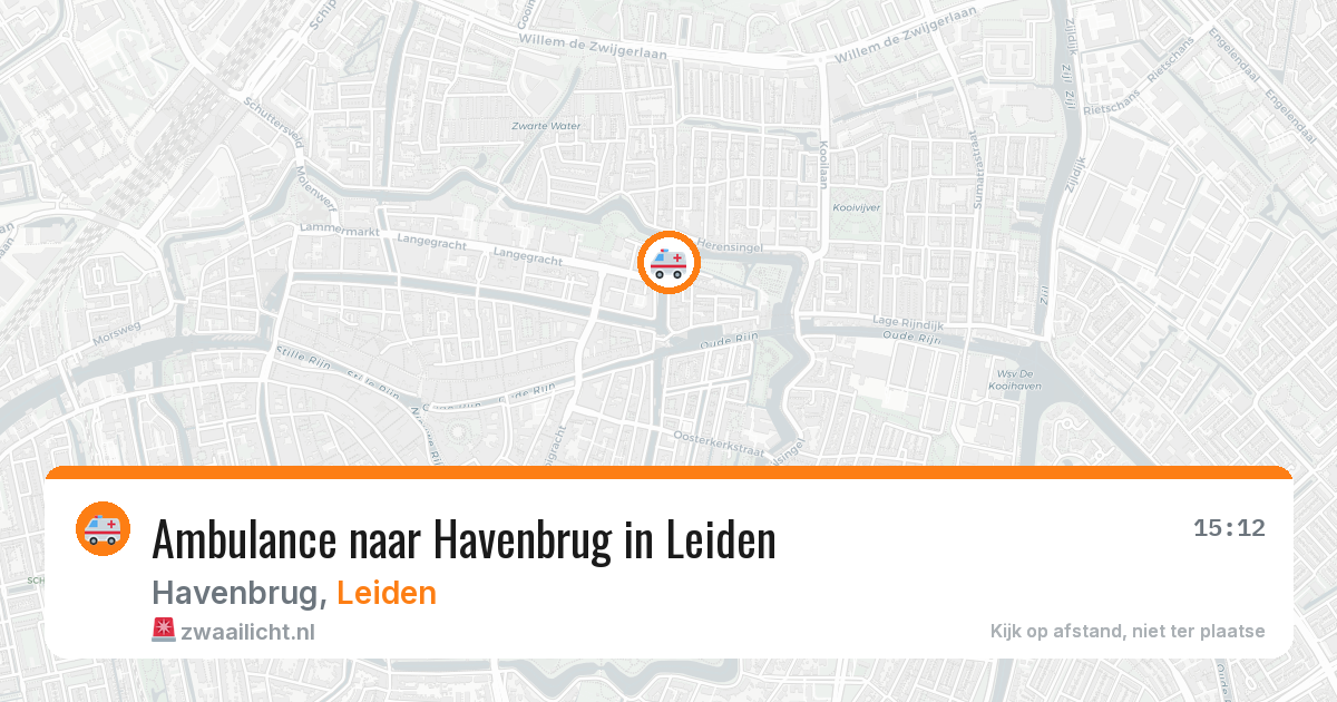 Ambulance naar Havenbrug in Leiden — 25 mei 2026