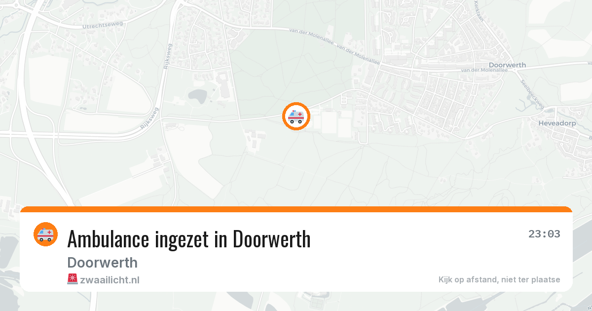 Ambulance ingezet in Doorwerth — 11 aug 2026
