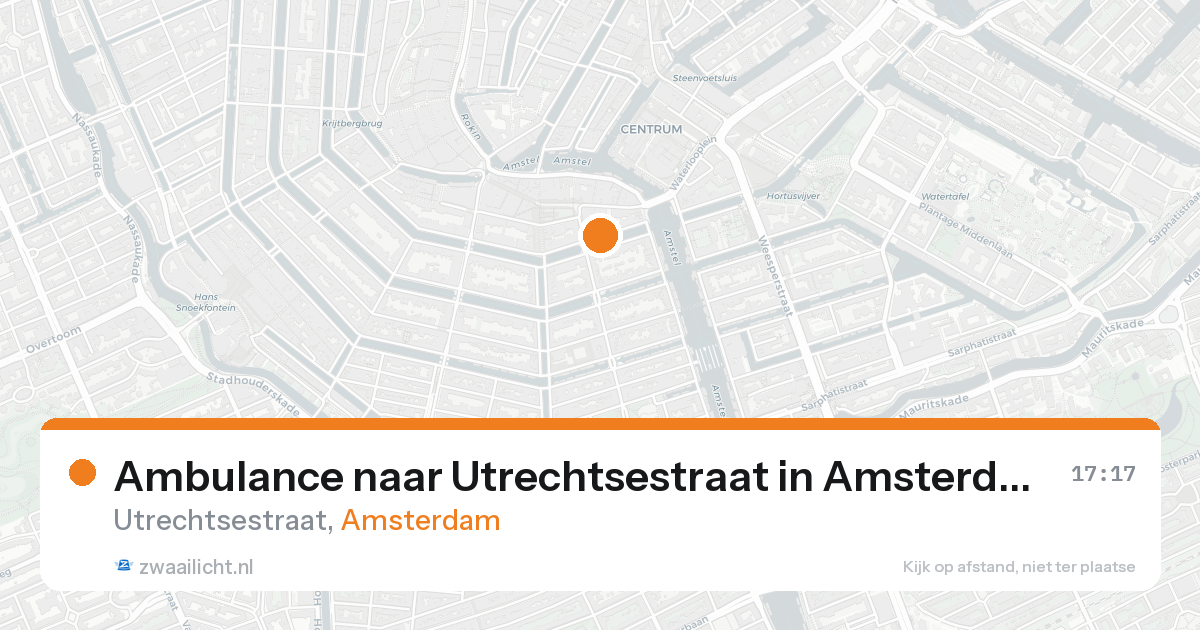 Ambulance naar Utrechtsestraat in Amsterdam — 25 aug 2026
