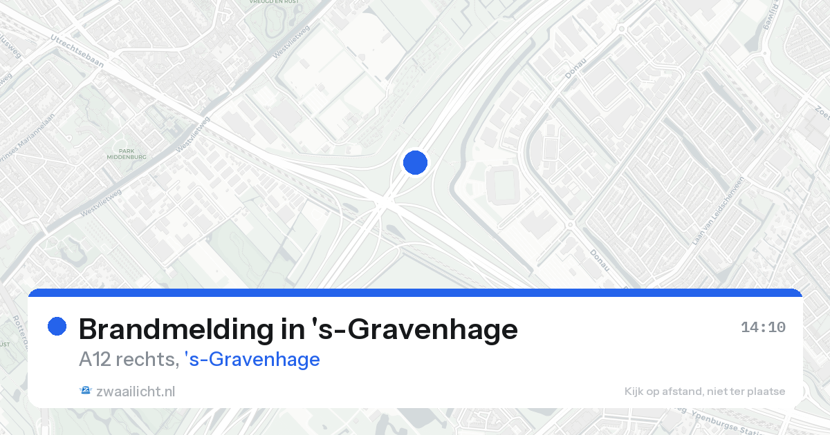 Brandmelding in 's-Gravenhage — 15 aug 2026