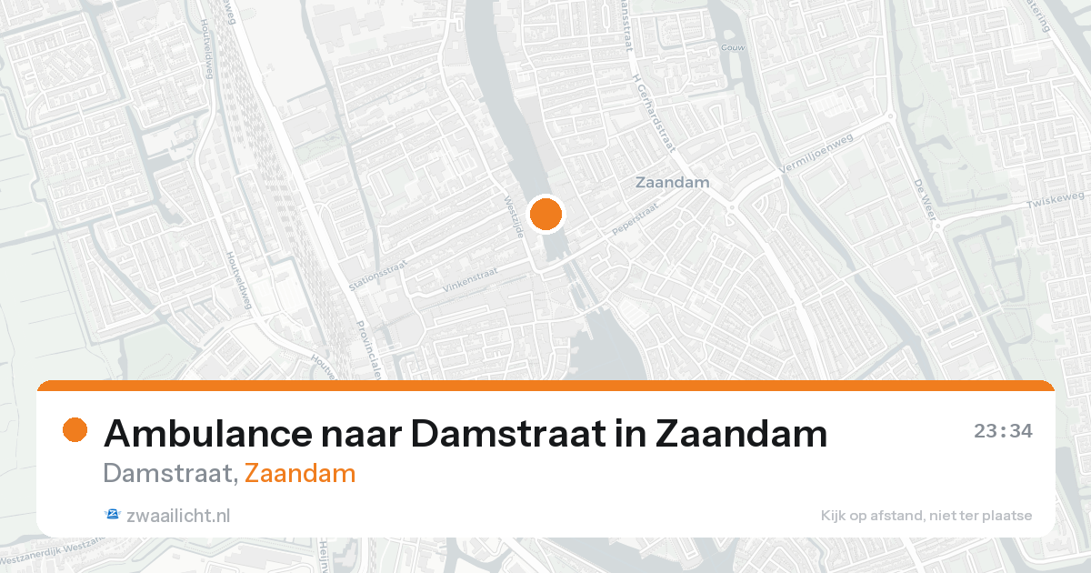 Ambulance naar Damstraat in Zaandam — 7 feb 2026