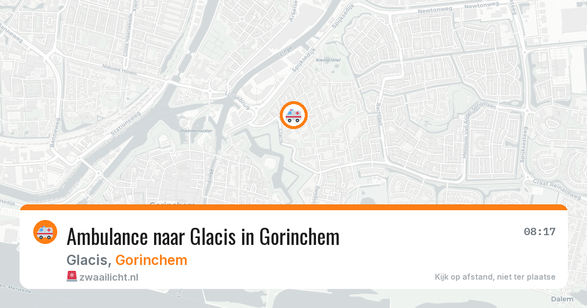 Ambulance naar Glacis in Gorinchem — 2 jul 2026