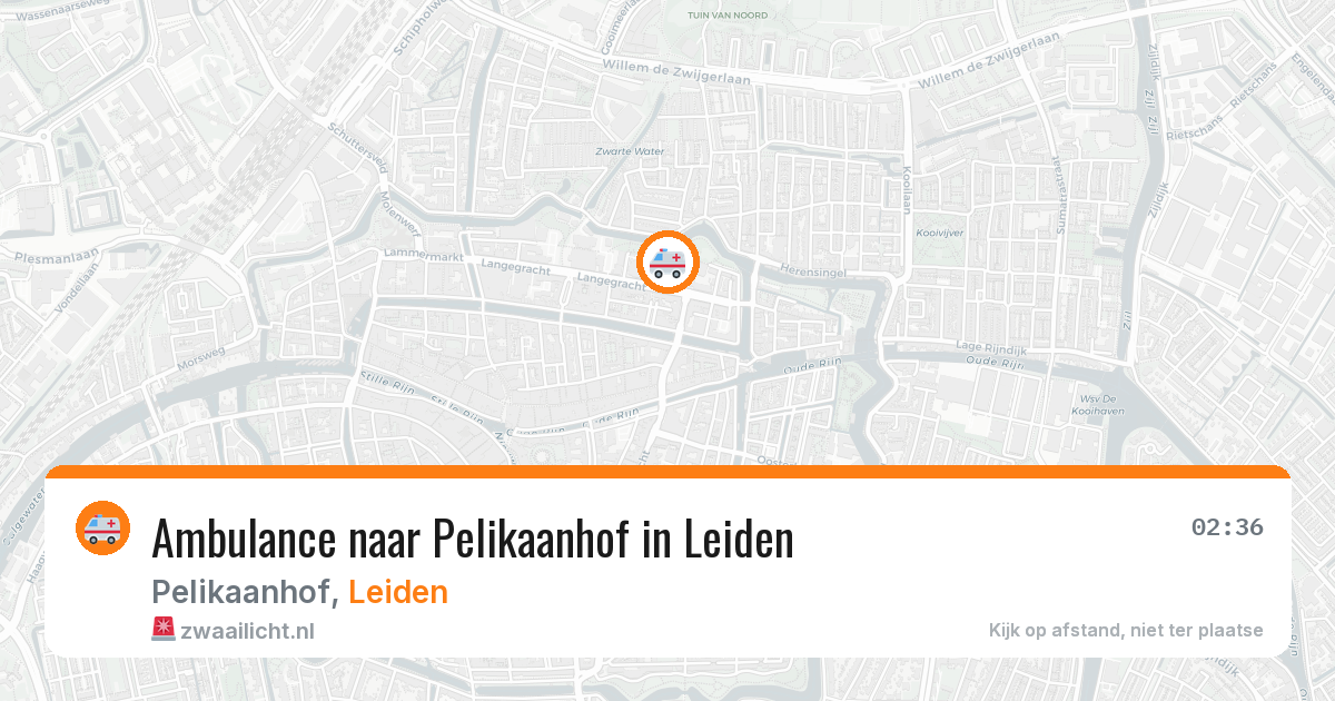 Ambulance naar Pelikaanhof in Leiden — 27 mrt 2026