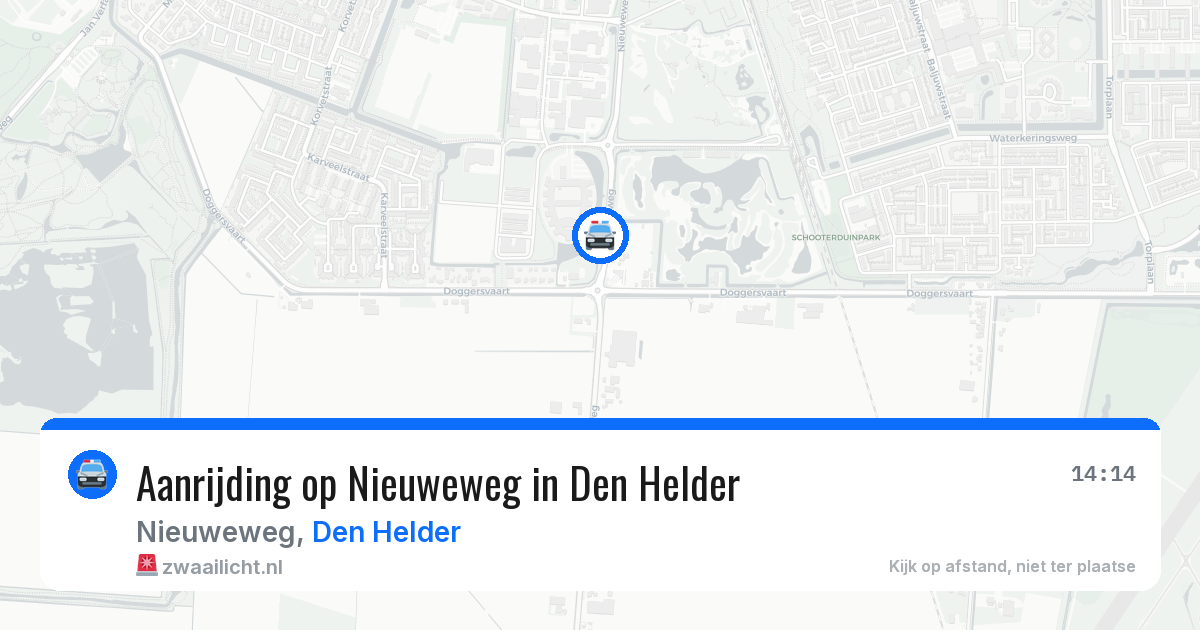 Aanrijding op Nieuweweg in Den Helder — 25 jun 2026