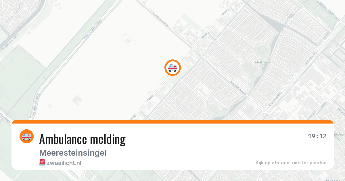 Ambulance melding — 13 mrt 2026