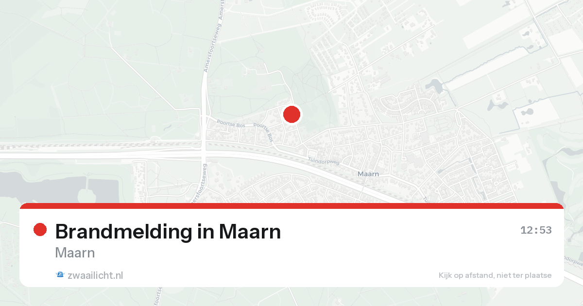 Brandmelding in Maarn — 11 aug 2026