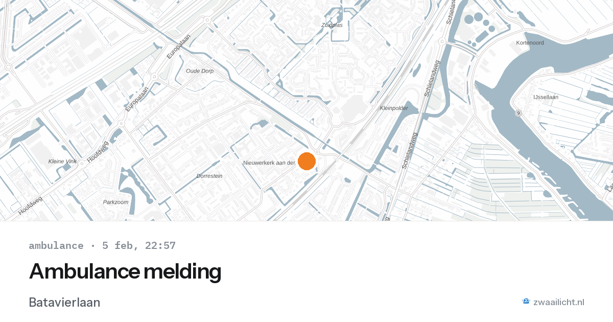Ambulance melding — 5 feb 2026