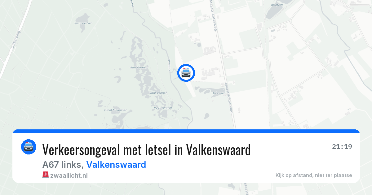 Verkeersongeval met letsel in Valkenswaard — 6 jul 2026