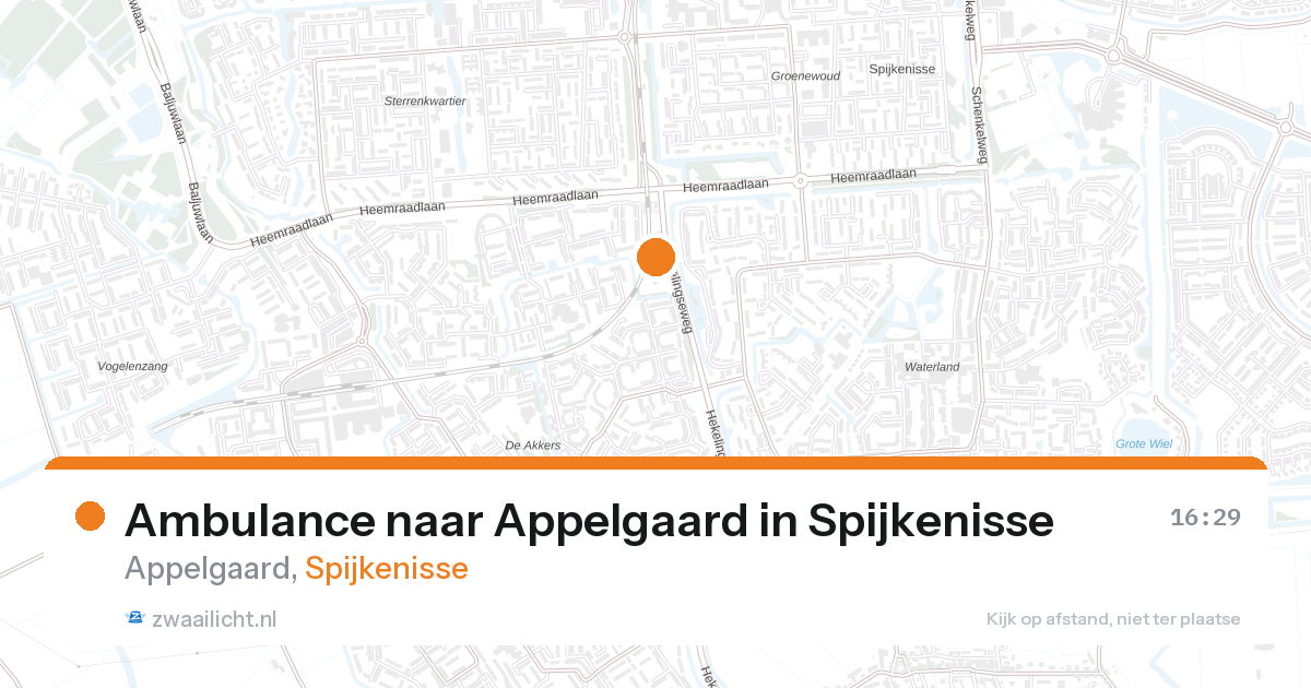 Ambulance naar Appelgaard in Spijkenisse — 27 aug 2026