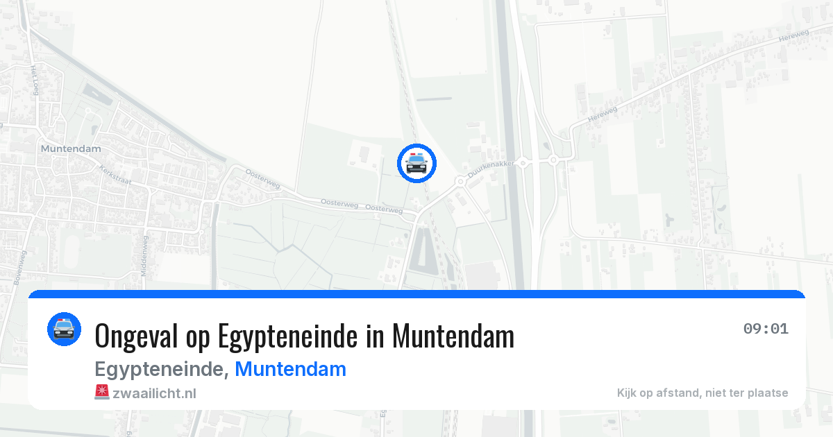 Ongeval op Egypteneinde in Muntendam — 25 mrt 2026