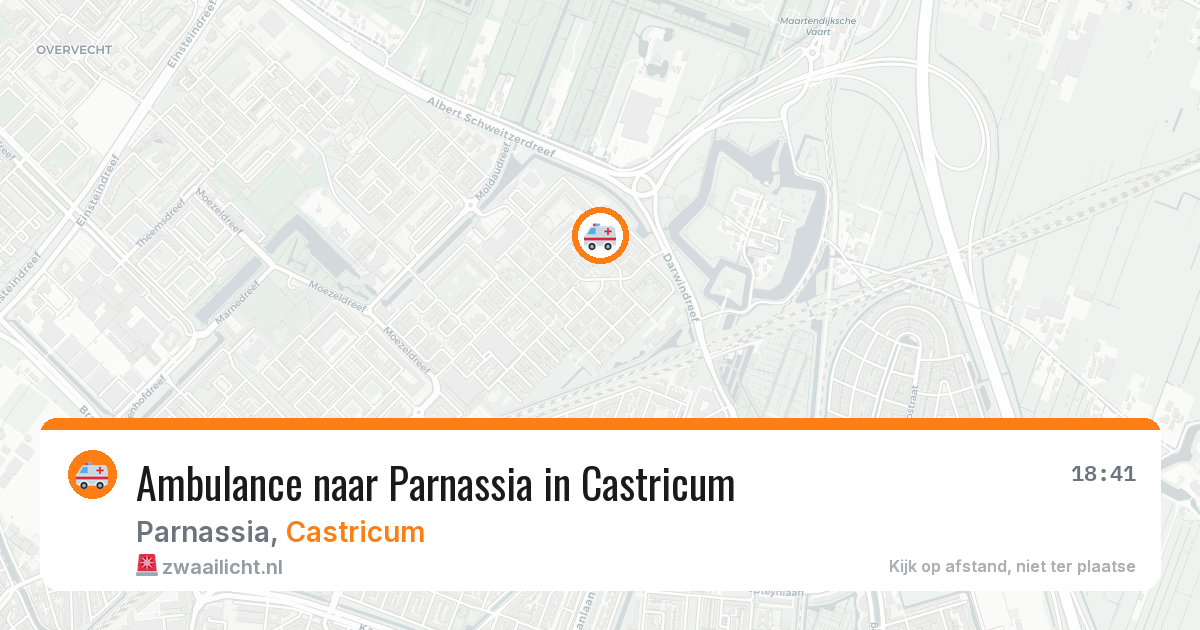 Ambulance naar Parnassia in Castricum — 18 jan 2026