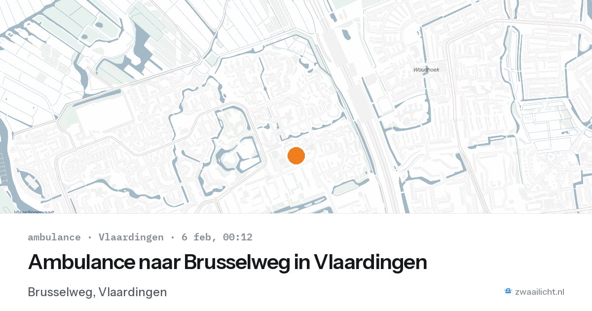 Ambulance naar Brusselweg in Vlaardingen — 5 feb 2026