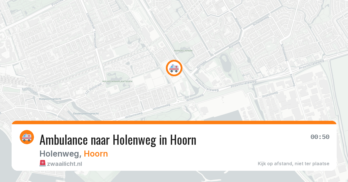 Ambulance naar Holenweg in Hoorn — 12 jun 2026
