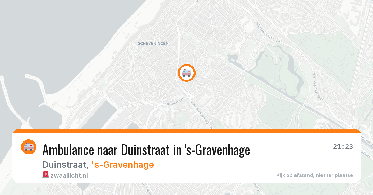 Ambulance naar Duinstraat in 's-Gravenhage — 11 mei 2026