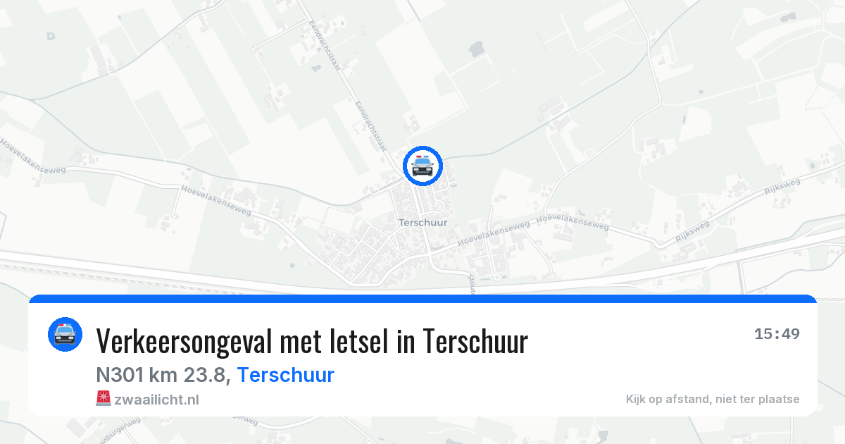 Verkeersongeval met letsel in Terschuur — 7 apr 2026