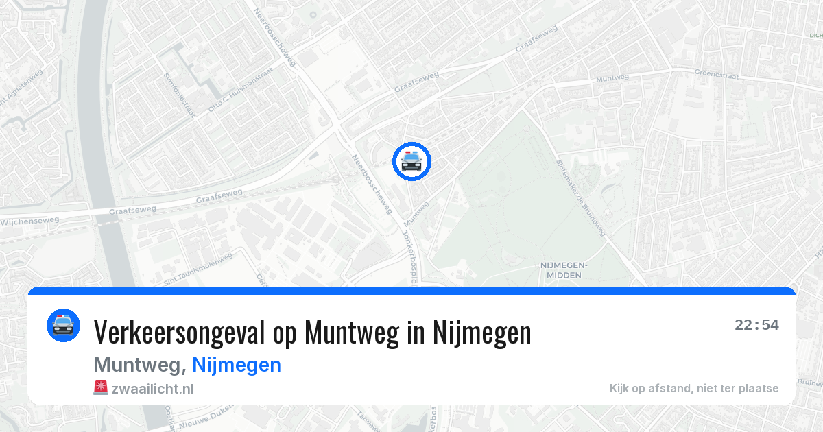Verkeersongeval op Muntweg in Nijmegen — 27 mei 2026