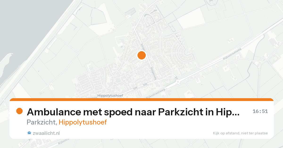 Ambulance met spoed naar Parkzicht in Hippolytushoef — 25 aug 2026