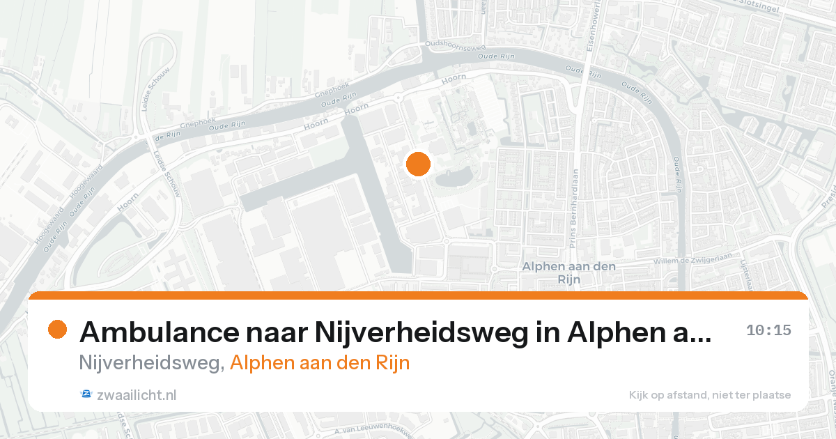 Ambulance naar Nijverheidsweg in Alphen aan den Rijn — 7 feb 2026