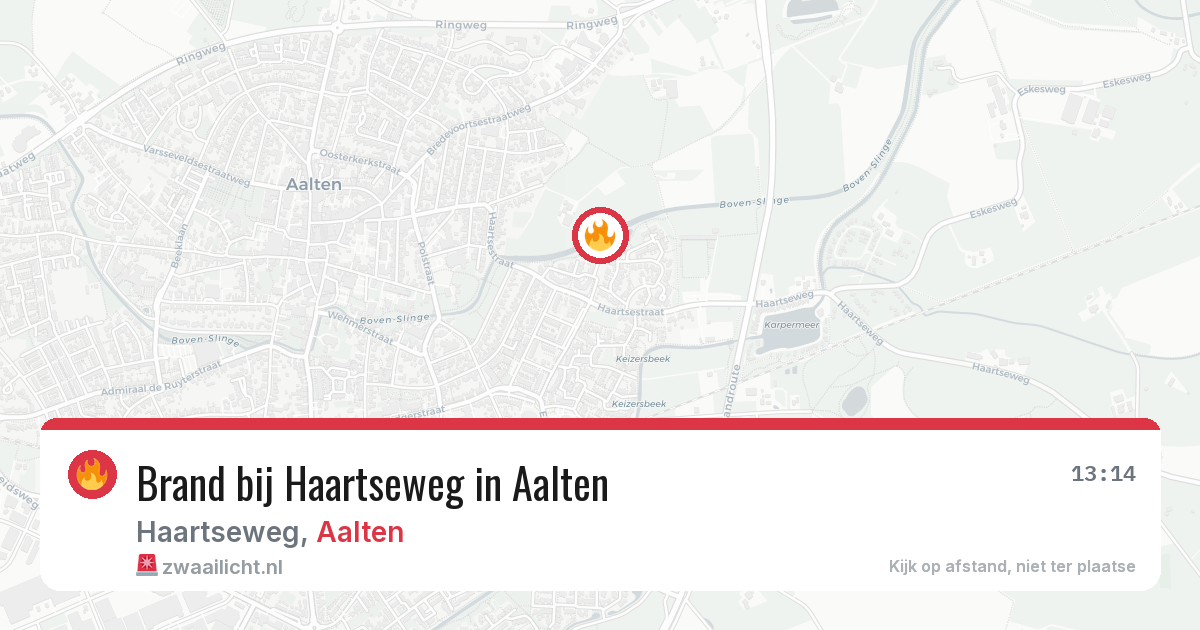 Brand bij Haartseweg in Aalten — 18 jun 2026