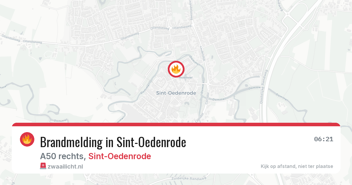 Brandmelding in Sint-Oedenrode — 10 jul 2026