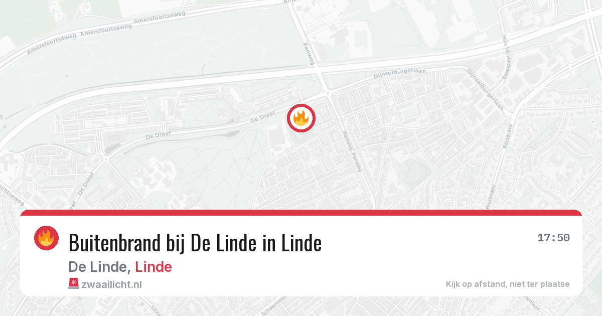Buitenbrand bij De Linde in Linde — 19 jan 2026