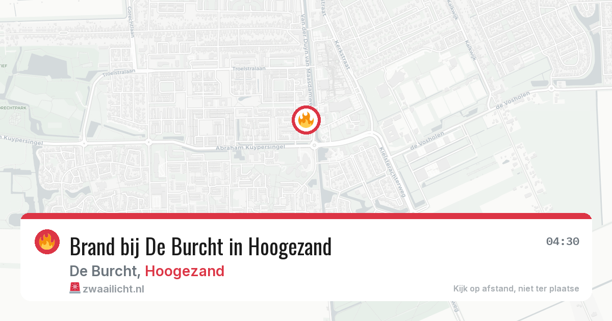 Brand bij De Burcht in Hoogezand — 13 mei 2026