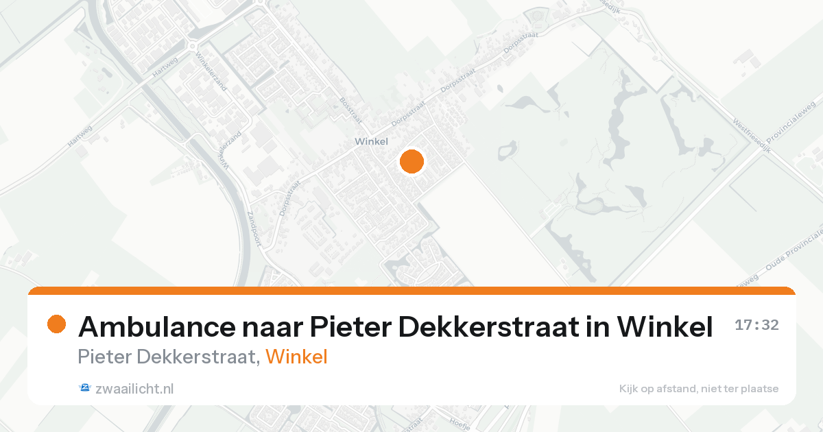 Ambulance naar Pieter Dekkerstraat in Winkel — 30 jan 2026