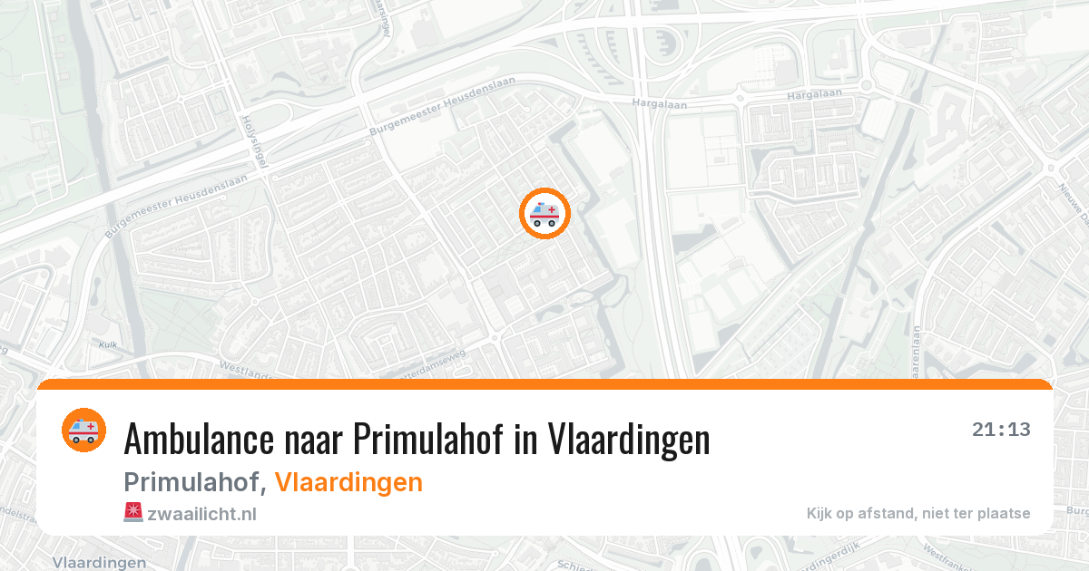 Ambulance naar Primulahof in Vlaardingen — 7 mei 2026