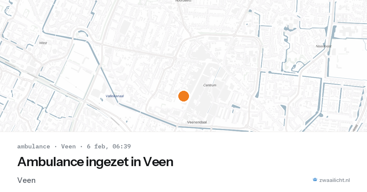 Ambulance ingezet in Veen — 6 feb 2026