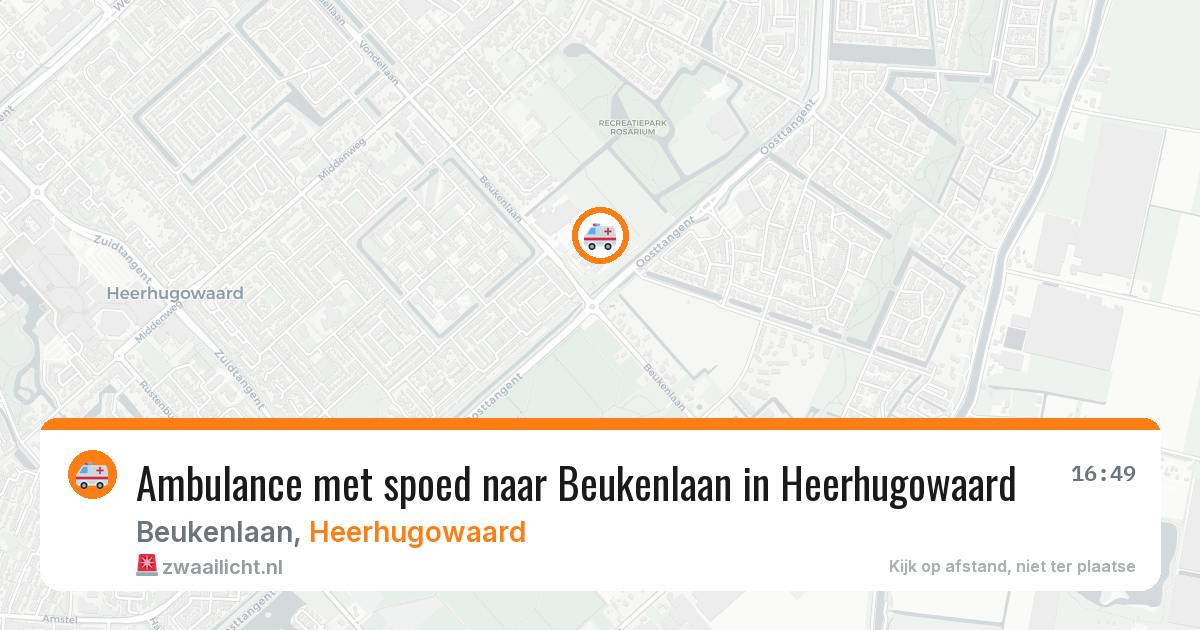 Ambulance met spoed naar Beukenlaan in Heerhugowaard — 18 jun 2026