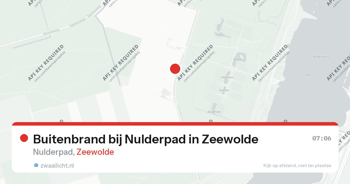 Buitenbrand bij Nulderpad in Zeewolde — 25 aug 2026
