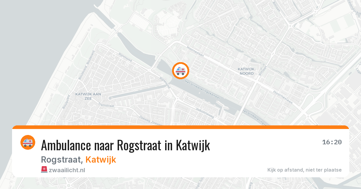 Ambulance naar Rogstraat in Katwijk — 2 jun 2026