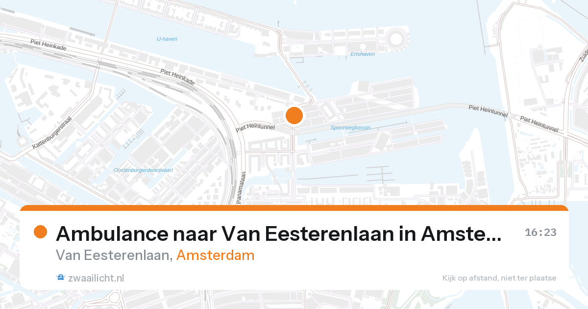 Ambulance naar Van Eesterenlaan in Amsterdam — 27 aug 2026