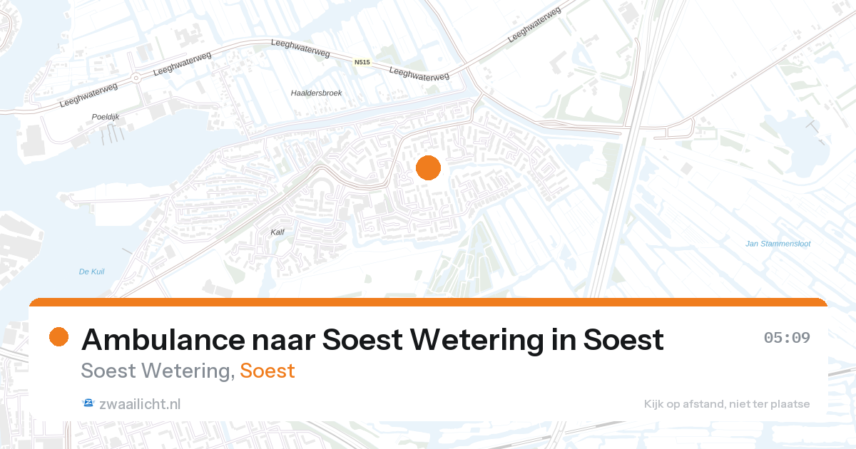 Ambulance naar Soest Wetering in Soest — 16 jun 2026