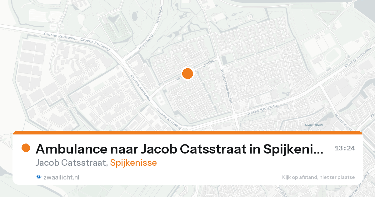Ambulance naar Jacob Catsstraat in Spijkenisse — 15 aug 2026