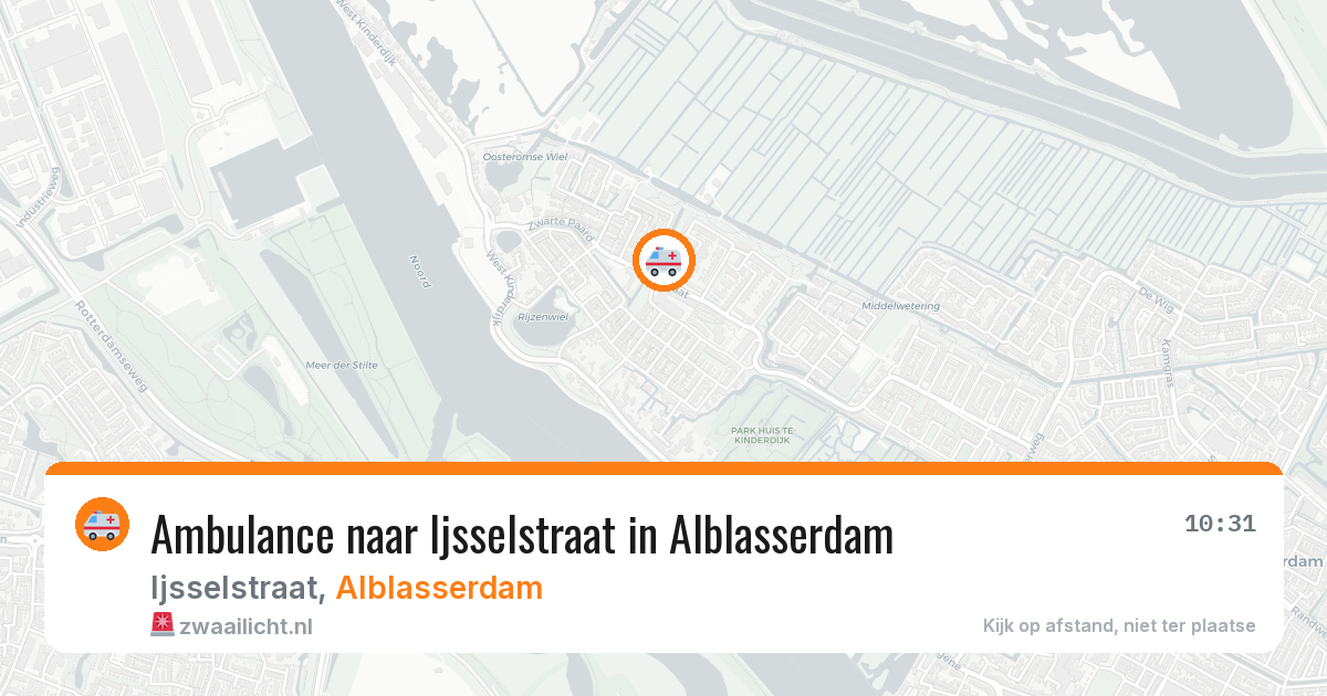 Ambulance naar Ijsselstraat in Alblasserdam — 26 mei 2026