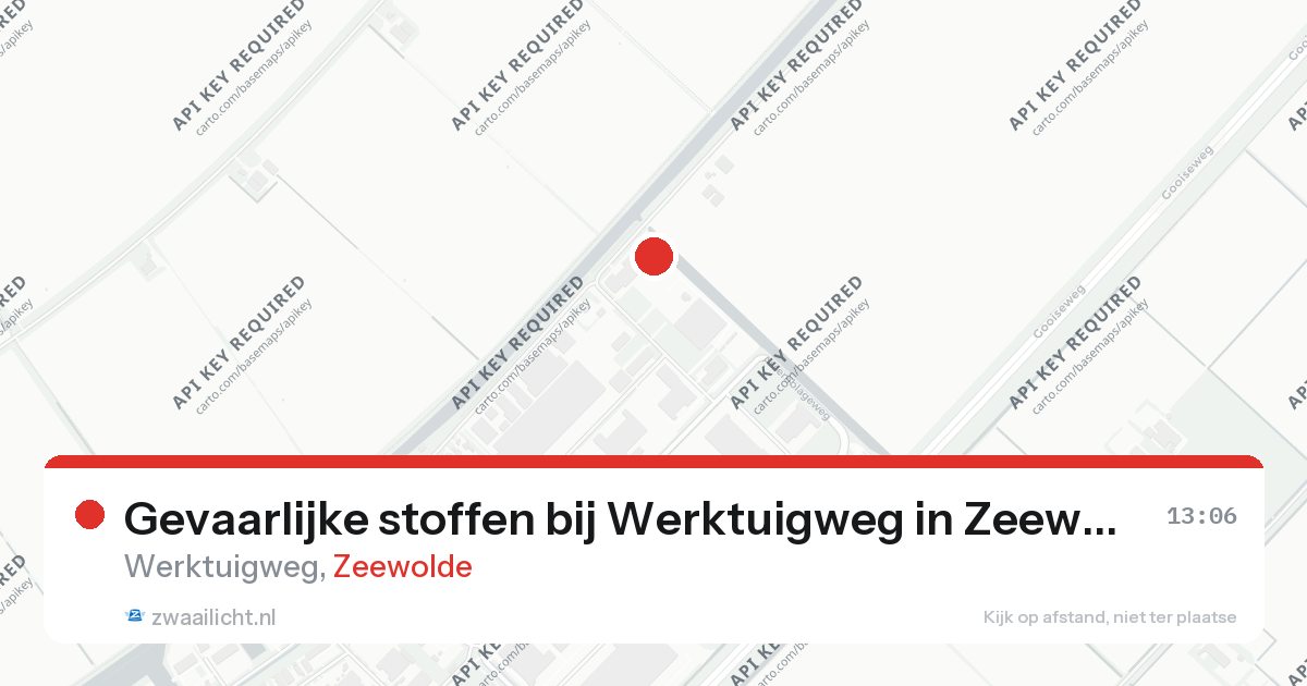 Gevaarlijke stoffen bij Werktuigweg in Zeewolde — 26 aug 2026