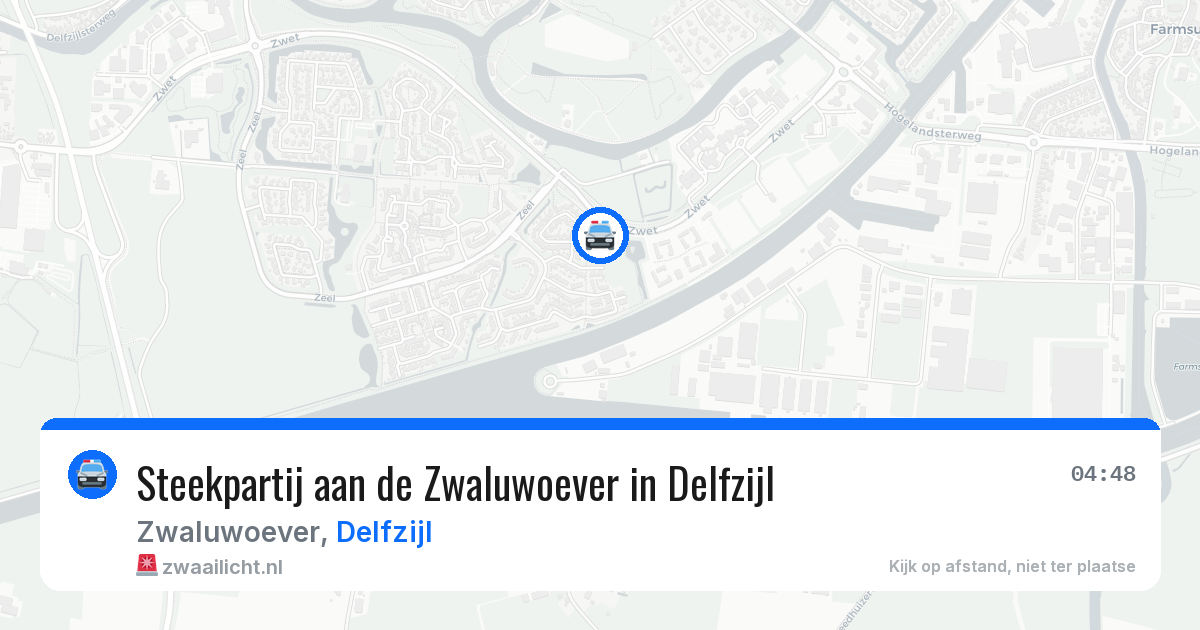 Steekpartij aan de Zwaluwoever in Delfzijl — 19 jul 2026