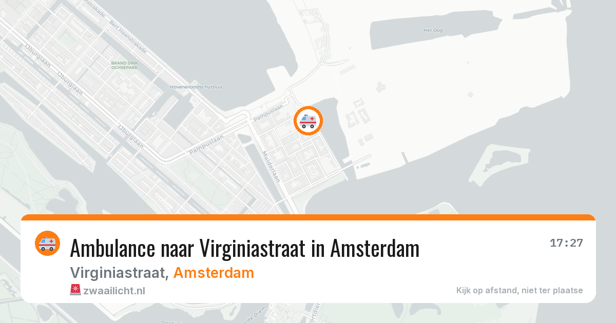 Ambulance naar Virginiastraat in Amsterdam — 21 jun 2026