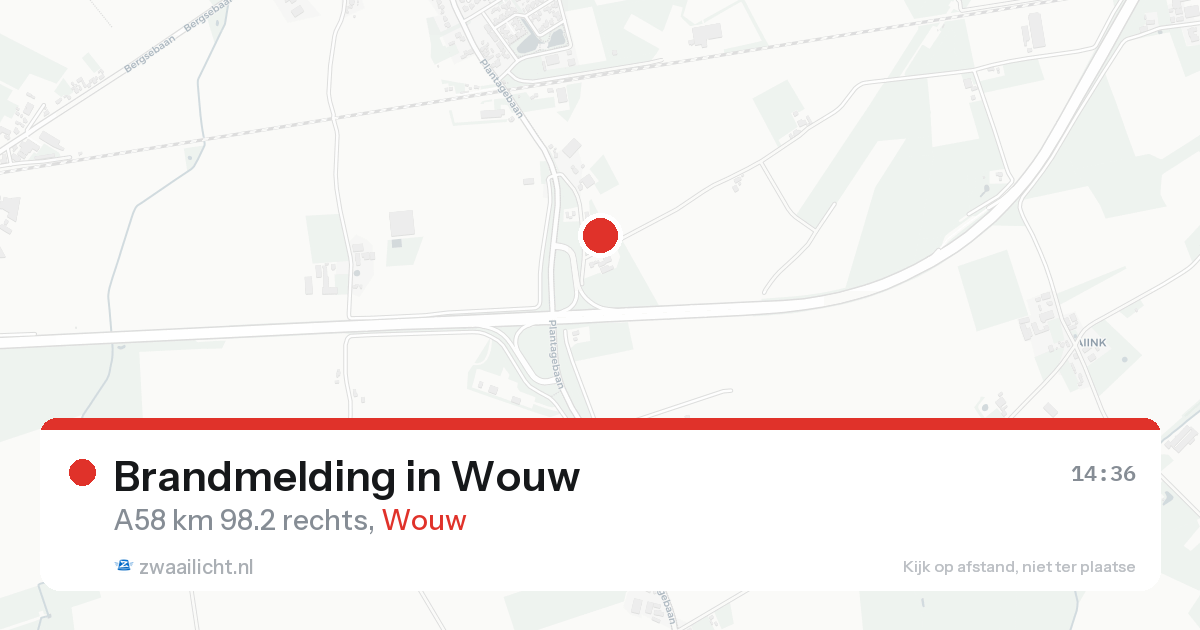 Brandmelding in Wouw — 21 aug 2026