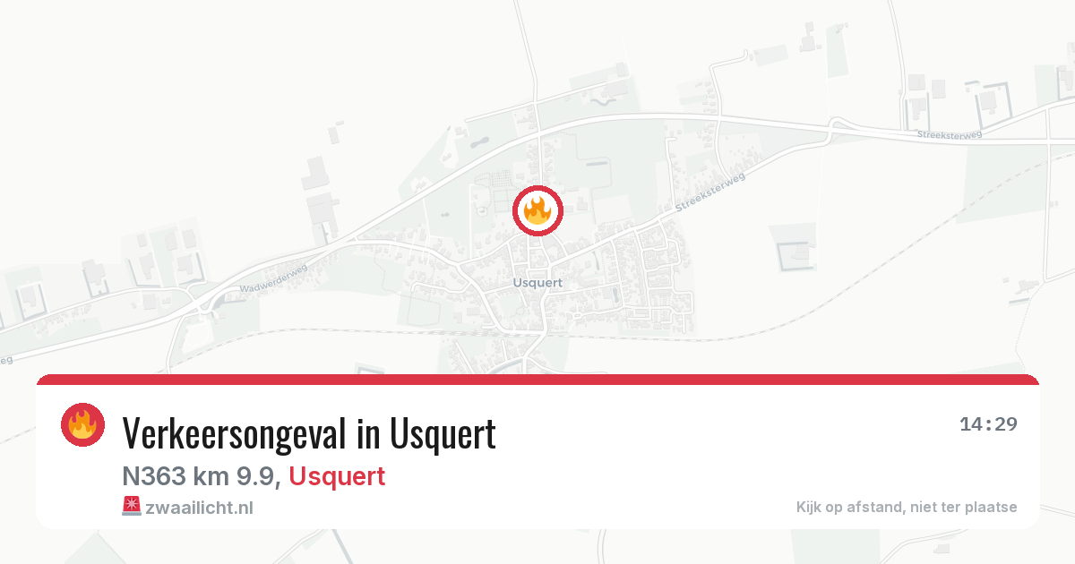 Verkeersongeval in Usquert — 18 jul 2026