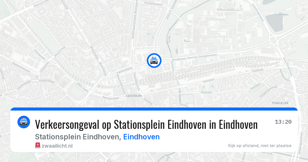 Verkeersongeval op Stationsplein Eindhoven in Eindhoven — 23 mei 2026