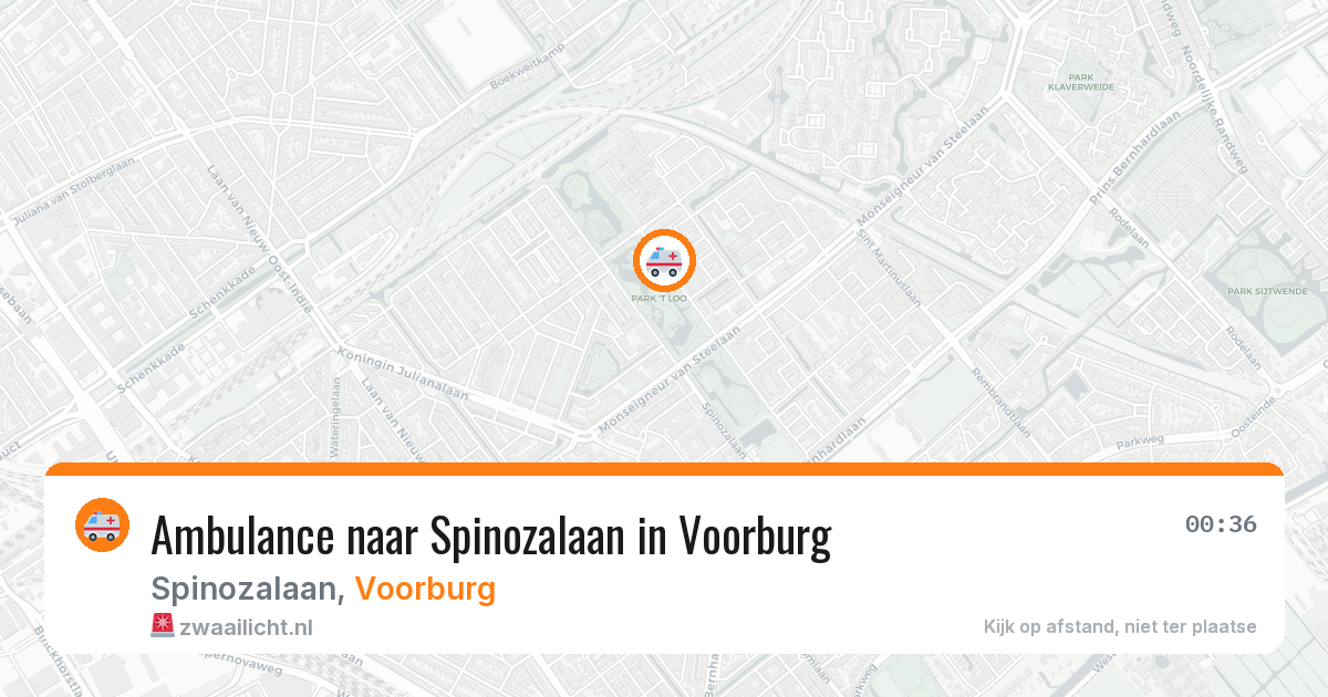Ambulance naar Spinozalaan in Voorburg — 4 apr 2026