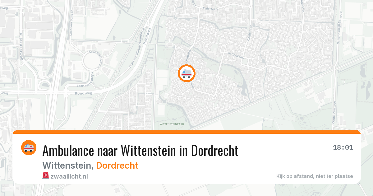 Ambulance naar Wittenstein in Dordrecht — 8 feb 2026