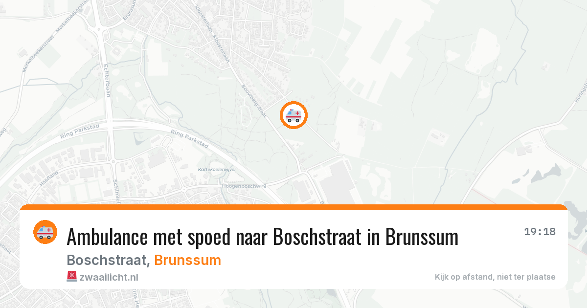 Ambulance met spoed naar Boschstraat in Brunssum — 22 mrt 2026